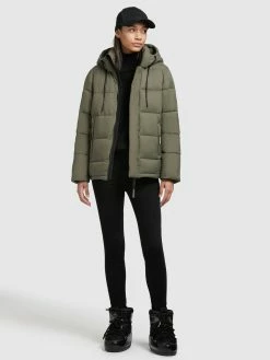 Khujo Vestes Dhiver Veste D’hiver Evona Femme Kaki -Magasin de vêtements Khujo pas cher f492f81aeca596f08d97909af7219bf5