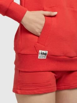 Khujo Sweats à Capuche Sweat-shirt Rhabea Femme Rouge Orangé -Magasin de vêtements Khujo pas cher f51df9be97931fae5fce45cccbb87964