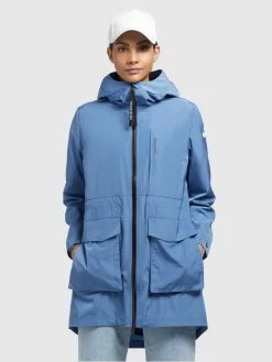 Khujo Manteaux De Mi-saison Manteau Mi-saison Ging Femme Bleu -Magasin de vêtements Khujo pas cher f5ad31514343f37de04f72d4b410230f