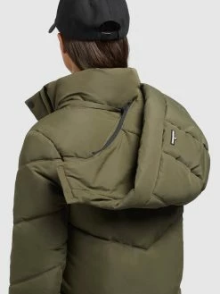 Khujo Manteaux Dhiver Manteau D’hiver TORINO3 Femme Kaki -Magasin de vêtements Khujo pas cher f64198f99ef016e6ceebb472fb37b1ad