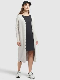 Khujo Gilets Cardigan Elina Femme Crème -Magasin de vêtements Khujo pas cher f6ca432c9470b2785d335b16bc79c50b
