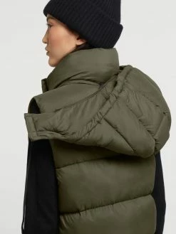 Khujo Vestes Sans Manches Gilet Eden Femme Kaki -Magasin de vêtements Khujo pas cher f70a1abd74cd305c00e380cccf495a9c