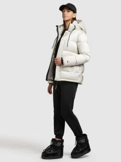 Khujo Vestes Dhiver Veste D’hiver Evona Femme Blanc Perle -Magasin de vêtements Khujo pas cher f861f21abb13a579bae73a41b9d0ca70