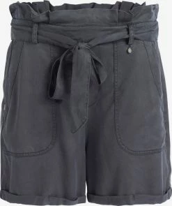 Khujo Shorts Loosefit Pantalon Poppy Femme Gris Foncé