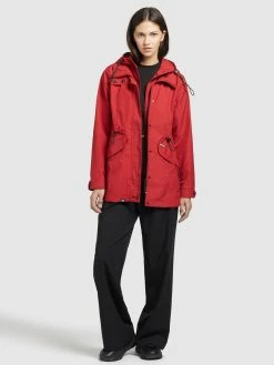 Khujo Parkas Parka Mi-saison FELINA Femme Rouge -Magasin de vêtements Khujo pas cher fa946f692e98f8daa0a9caf6c18ee627