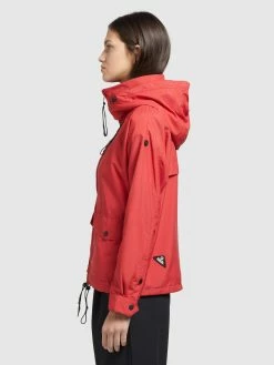 Khujo Vestes De Mi-saison Veste Mi-saison BLAIR Femme Rouge -Magasin de vêtements Khujo pas cher fab6c8d2484888a4fcbb6ab97394e5f9
