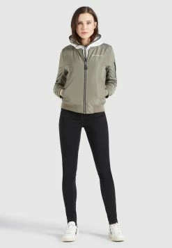 Khujo Vestes Dhiver Veste D’hiver LARIFA Femme Kaki -Magasin de vêtements Khujo pas cher fbb97572ce724ab586835ec3af27ad43