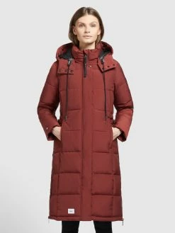 Khujo Manteaux Dhiver Manteau D’hiver Cliv Femme Rouge Rouille -Magasin de vêtements Khujo pas cher fbfe89f896e9a743d5dca3318ae205b5