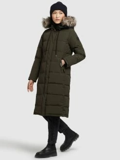 Khujo Manteaux Dhiver Manteau D’hiver LOLL Femme Kaki -Magasin de vêtements Khujo pas cher fc03c9de4bfffc156b567ba57f175e1c