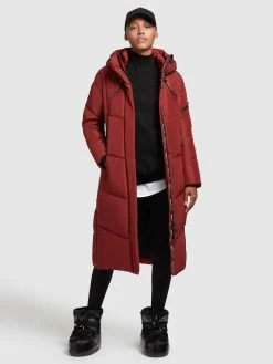 Khujo Manteaux De Mi-saison Manteau Mi-saison Femme Rouge Foncé -Magasin de vêtements Khujo pas cher fcf5d934194bca564edcaea1e89a08a8