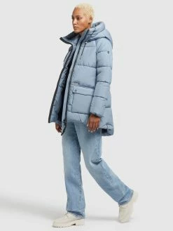 Khujo Vestes De Mi-saison Veste Mi-saison Pheobe Femme Bleu Clair -Magasin de vêtements Khujo pas cher fe12cc51355bcdb3ee6e97ff814722c2