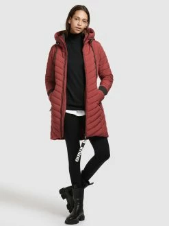 Khujo Manteaux Dhiver Manteau D’hiver Nita Femme Rouge Foncé -Magasin de vêtements Khujo pas cher ff1bd1c4ba6542cbc65092e20295bc2b