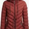 Khujo Vestes De Mi-saison Veste Mi-saison Noomi Femme Rouge Rouille -Magasin de vêtements Khujo pas cher ffc692cd103ce130d270caa2ffbf8f6a